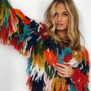 Andi Bagus Plush Shag Jacket – Cozy, Statement & Party-Ready ✨